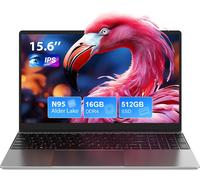 lbgwp60-Ordinateur Portable 15.6 Pouces, Pc Portable 16Go Ram 512Go Ssd N95 Processor (Jusqu'À 3,4 Ghz), Windows 11 Laptop Avec Souris Incluse, 1920 * 1080 Ips, 2.4/5.0G Wifi, Bt5.0, Usb 3.0×2