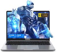 lbgwp60-Ordinateur Portable 16 Pouces Fhd Pc Portable Boîtier Métallique 16Go Ddr4 512Go Ssd Étendre À 2 To,Quad-Core N97(Jusqu'À 3,6Ghz) Dépasser N95/N5095,Bt5.0,Usb 3,2,Type C,Hdmi,Gris