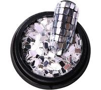 Lbgwp60-Paillettes Carrées Argentées Pour Décoration D'ongles, Maquillage, Loisirs Créatifs, Accessoires De Nail Art