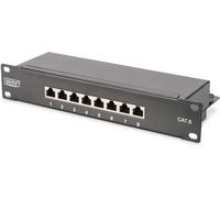 lbgwp60-Panneau De Bras Cat. 6 ¿ 8 Ports ¿ Pr s Rj45 ¿ Montage En Rack 10 Pouces 1U ¿ Panneau De Distribution Lsa ¿ Blindé ¿ Noir