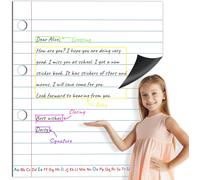 Lbgwp60-Papier Magnétique Pour Cahier, Papier À Lignes Effaçable & Inscriptible Bande Décriture Effaçable Outil D'apprentis Pour La Classe, Tableau Blanc, Tableau Noir, Fournitures De Bureau (43 X 50