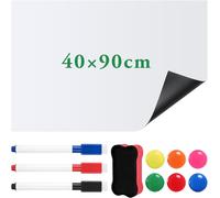 Lbgwp60-Papier Tableau Blanc Magnétique 90 * 40cm Adhesif Tableau Blanc Effacable Autocollant,Adhesif Tableau Blanc Mural,Tableau Blanc Mural Film Pour L'école,Bureau,Famille