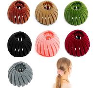 Lbgwp60-Pince À Cheveux, 7 Pièces Pince Cheveux Femme, Extensible Pince À Cheveux Nid D'o Au, Pince Cheveux Chignon Pour Cheveux Fins, Cheveux Fins, Cheveux Épais, Cheveux Bouclés