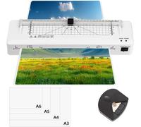 Lbgwp60-Plastifieuse Plastifieuse A3 Machine Avec Coupe-Papier Intégré À Plastifier Thermique Et À Froid, Plastification Avec Arrondisseur D'angles Pour A3 A4 A5 A6