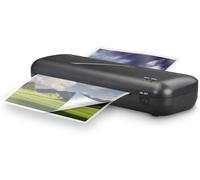 Lbgwp60-Plastifieusea4 A5 A6 Cartes De Visite (Kit De Plastification 4en1 Avec Feuille Film Laminage Thermique Ep. 80-125 Microns, Plastifieuse À Chaud, Règle De Coupe, Chauffe Rapide) Noir