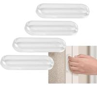 lbgwp60-PoignetDe Porte Interieur Outdoor Patio Door Handles Poignée Baie Vitrée Coulissante Poignée De Tirage Pour Balcon Poignées Cachées De Tiroir De Style Moderne (Ellipse-Silicone, 110*34*12Mm)
