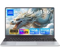 lbgwp60-Portatile Pc 15,6 Pollici, Notebook 16Gb Ram Ssd 512Gb Celeron N5095, Computer Portatile Fhd Ips 1920 * 1080 Con Tastiera Retroilluminata, Sblocco Con Impronta Digitale Wifi5 Laptop