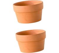 lbgwp60-Pot En Terre Cuite Rectangulaire Peu Profond Pour Bonsaï - Lot De 2 - Pots En Imitation Terre Cuite Avec Trou De Drainage Pour Plantes D'Intérieur Et D'Extérieur Dimensions