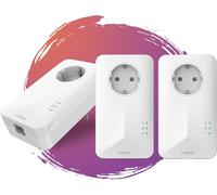 lbgwp60-Powerl1000Trieuv2 Kit 3 Pièces Powerline 1000 Internet Partout Depuis N'Importe Quelle Pr Secteur !