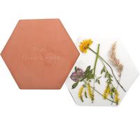 lbgwp60-Presse À Fleurs Et Herbes Presse Hexagonale Lourde En Terre Cuite Au Micro-Ondes