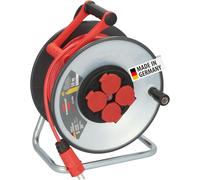 lbgwp60-Professional Steelcore Enrouleur De Câble Sc 5110 Ip44 (50 M De Câble H07Bq-F 3G1,5, Corps De Bobine En Tôle D'Acier, Utilisation Sur Les Chantiers De Construction Et Utilisation