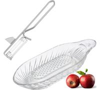 Lbgwp60-Râpe À Pomme Et Éplucheur, Set De 2 Pièces En Verre/Inox/Acier, Steel, Transparent/Argenté, 115222e6