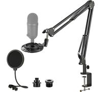 lbgwp60-Razer Seiren V2 X Bras Support De Suspension Microphone, Réglable À C aux Pied De Micro Support Avec Filtre Pop, Suspension Antichoc, Robuste Pince C Table Pour Micro Razer Seiren V2 X