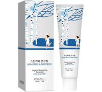 Lbgwp60-Relief Birch Juice Moisturizing Sunscreen Spf50+, Crème Solaire Hydratante Douce Pour Peaux Sensibles, Protection Solaire Légère Pour Le Vi , Résistant À L'eau, Pas De Résidus Blancs,50ml