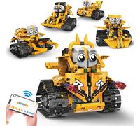 Lbgwp60-Robot Technic Télécommandé Pour Enfants, 5 En 1, Application Et Télécommande, Kits De Construction De Chars Technic Robot, 604 Pièces, Cadeau D'anniversaire Pour 8, 9, 10, 11, 12 Ans Et Plus