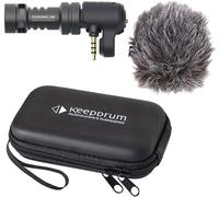 lbgwp60-Rode Videomic Me Microphone Directionnel À Condensateur Pour Ios Et Smartphones + Étui Souple De Transport Keepdrum
