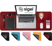lbgwp60-Sa603Sous-Main Végétalien, Portable, En Cuir Pu, Antidérapant, Essuyable, Double Face, 80 X 30 Cm, Rouge/Noir