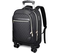 lbgwp60-SacÀ Dos À Roulettes Pour Femme 17 Pouces-Val À Roulettes Légère(52 X 32 X 20 Cm)-Sac À Dos Étanche Pour Ordinateur Portable Avec Poignée Télescopique Pour Affaires,Université,Avion-Capacité