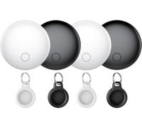 lbgwp60-Smart Air Traceur Tag Lot De 4, Compatible Avec Apple Local r (Ios Uniquement), Air Localisateurs Tags Pour Val s Portefeuilles Clés Sacs, 100Db Bip, Suivi Mondial, Ip68, Batterie Remplaçable