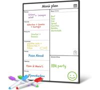 Lbgwp60-Smartpanda Calendrier Magnétique Pour Frigo - Pratique Pour Planifier Les Repas Familiaux, Listes De Courses Ou Une Aide A L'étude - Tableau Aimanté - En Allemand