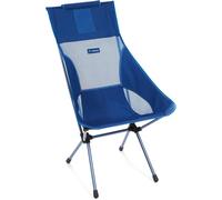 Lbgwp60-Sunset Chair Cha De Camping Légère À Dossier Haut, Pour Les Voyages Et Le Plein Air (Blue Block + Pockets)