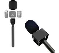 lbgwp60-Support De Micro Pour Dji Mic Mini/1/2/Rode Wireless Go Ii/Insta360 X5 Air Handle Rig Poignée Wireless Interview Lavalier Microphone Sans Fil Adaptateur Handheld Griffe Pour Hollyland Lark M1