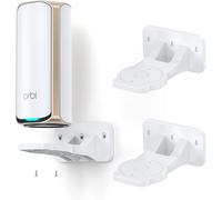 lbgwp60-Support Mural Orbi Wifi 7, En Abs, Pour Optim r L'Espace, Compatible Avec Les Systèmes Orbi Wifi 7 Mesh Et Tous Les Routeurs Netgear Nighthawk Wi Fi 7 (Rbewmb-10000S) (Blanc - Lot De 2)