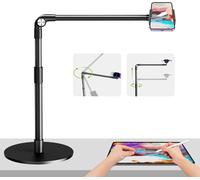 lbgwp60-Support Telephone Pour Filmer, Support Telephone Bureau Réglable En Hauteur, 38Cm Bras Articulé Telephone Pour Filmer, Trépied Aérien Pour Iphone 15 14 13 12, Téléphone Android