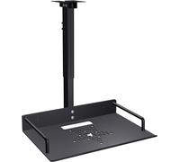lbgwp60-Support Universel Pour Projecteur, Plateau 24 X 20 Cm, Réglable 34 À 56 Cm, Guide-Câble, Aluminium + Acier Inoxydable, Noir