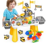 lbgwp60-Table De Bloc De Construction Pour Enfants Ensemble De Table Multi-Activités Avec Rangement, Jouets De Construction Pour Garçons Et Filles De 3 À 5 Ans, Cadeaux Pour Enfants De 3 À 5 Ans