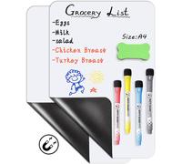 Lbgwp60-Tableau Blanc Effacable, Tableau Magnetique Frigo A4 Whiteboard Adhesif, 20 * 30cm Aimant Frigo Plaque Aimantée, Liste De Courses Magnetique Frigo Planning