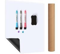 Lbgwp60-Tableau Blanc Magnétique Effaçable À Sec Pour Réfrigérateur ¿ Planificateur De Repas Et Liste De Courses A3 Avec 3 Marqueurs De Couleur Et Gomme Magnétique