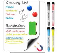 Lbgwp60-Tableau Blanc Magnetique Set, A4 Tableau Blanc Effacable Antitaches, Tableau Magnetique Mural Avec Stylos Marqueurs Et Effaceur, Tableau Magnetique Frigo Pour Planning, Mémo, Cuisine Liste