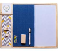 Lbgwp60-Tableau D'affichage Combiné Et Tableau Blanc Magnétique Avec Mini Calendrier - Organisateur Innovant Avec Aimants - Pour La Maison, Le Bureau, L'école - Bleu Foncé - Magnetic Organizer