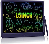 lbgwp60-Tablette D'Écriture Lcd Enfant Colorée, 15 Pouces Doodle Dessin Pad Effaçables Tablette Dessin Enfant Et Tablette Magique Manuscrite, Grands Cadeauxs Pour 2+ Ans Garçons Filles (Blue)