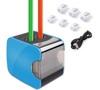 Lbgwp60-Taille-Crayon Électrique, Automatique, Avec Deux Trous, Batterie Aigu Ur Et Usb, Deux Modes Avec 6 Lames, Arrêt Automatique Antidérapant, Parfait Pour Le Bureau Et La Maison Des Enfants