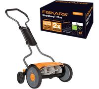 lbgwp60-Tondeuse À Gazon Manuelle, Tondeuse À Cylindre Avec Système De Coupe Sans Frottement Des Lames, Largeur De Coupe 43 Cm, Staysharp Plus, Noir/Orange/Argenté, 1015649