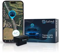 lbgwp60-Traceur 4G - Traceur Gps Voiture Connexion Réseau 4G - Bal Gps Voiture, Camion, Caravane En Temps Réel - Connexion Directe À L'Interface Obd ¿ Localisation Dans Plus De 100 Pays