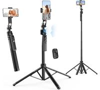 Lbgwp60-Tripod Support Téléphone Suivis Vi Perche Selfie Extensible 38 163cm Avec Télécommande Pour Tiktok Vidéo Vlog, Trépied-Smartphone-Perche-Selfie-Stick