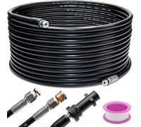 lbgwp60-Tuyau De Nettoyage De Canalisations 30 M Pour Kärcher K2, K3, K4, K5, K6, K7 Avec 2 Buses Et Adaptateur, Tuyau De Déboucheur Haute Pression 180 Bar