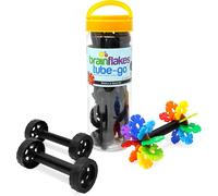 lbgwp60-Viahart Kit De Voyage 16 Roues, 8 Essieux. Constru z Des Voitures, Des Camions, Tout Ce Qui Tourne. Compatible Avec Les Jouets De Construction - Un Excellent Jouet Stem