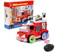 Lbgwp60-Voiture Télécommandée Jeu De Construction - Moteur De Pompier Télécommandé,Modèle Céduit De Camion De Pompiers À Construire 296 Pcs,Jouet Enfant 8 9 10 11 12+ Ans Garcon Fille-W Wise Block