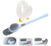 Lbgwp60-Wc Silicone - De Toilette Canard Plongeant Wc En Silicone Et Support Suspendu Anti-Goutte Antibactérienne Balai Wc Ventilée Toilette Animal Salle De Bain Et Wc