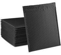 Lbgwp60-Weegoo Lot De 30 Enveloppes À Bulles Autocollantes Rembourrées Étanches Et Indéchirables Noir 25,5 X 33 Cm, Colis Pochette Emballage