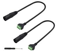 lbgwp60-Xlr À 3 Broches Vis Terminal Convertisseur Adaptateur Xlr Audio Sans Soudure Socket Câble Microphone Pour Haut - Parleur, Microphone, Audio Et Équipement D'Éclairage De Scène (30Cm/M-2Pack)