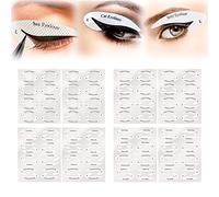 LBINYLING Pochoir de maquillage 8 feuilles pour eyeliner et ombre à paupières, eyeliner de chat, rapide et gain de temps, autocollant pour débutant
