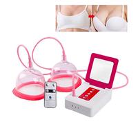 LBJDJYB Masseur électrique de Sein, Dispositif de Soins du Sein à Domicile, Machine Portative de Soins de Poitrine à Double Aspiration pour Liftants et Anti-affaissement