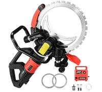 LBJDJYB Scie À Béton Électrique, Machine De Découpe Murale, Scie Murale Béton, Tronçonneuse À Béton, Machine De Découpe De Rainureuse Murale sans Balais 29cm, Lame Diamant 410mm,12000W