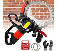 LBJDJYB Scie À Béton Électrique, Machine De Découpe Murale, Scie Murale Béton, Tronçonneuse À Béton, Machine De Découpe De Rainureuse Murale sans Balais 29cm, Lame Diamant 410mm,12000W