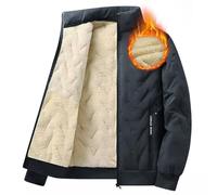 LBL Leading the Better Life Veste Polaire Homme Blouson Sweat Chaud Doublure Polaire Zippée à Capuche Manches longues pour Hiver Gris 2XL
